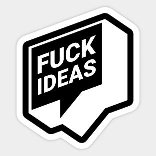 F. ideas (white) Sticker